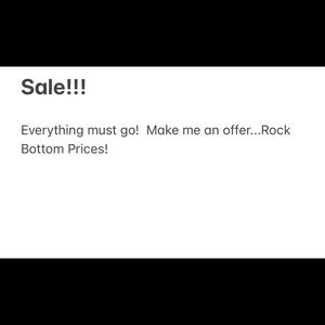 Everything must go sale